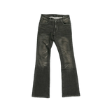 Crysp Denim Arch Flare Washed Black
