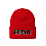 Old English Beanie Red