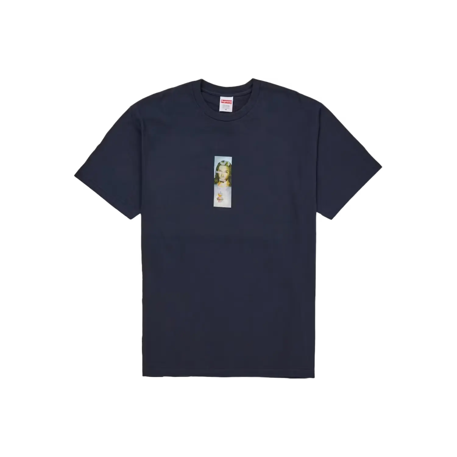 Supreme Prayer Card Box Logo Tee Navy