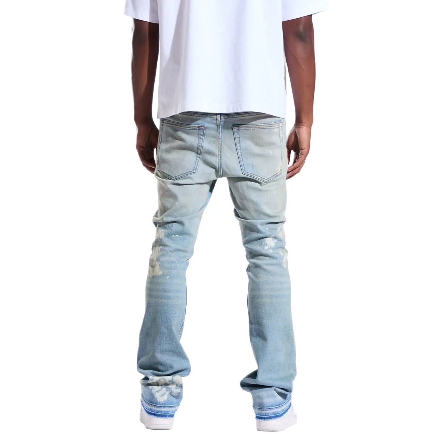 Crysp Denim Arch Flare Denim Light Blue