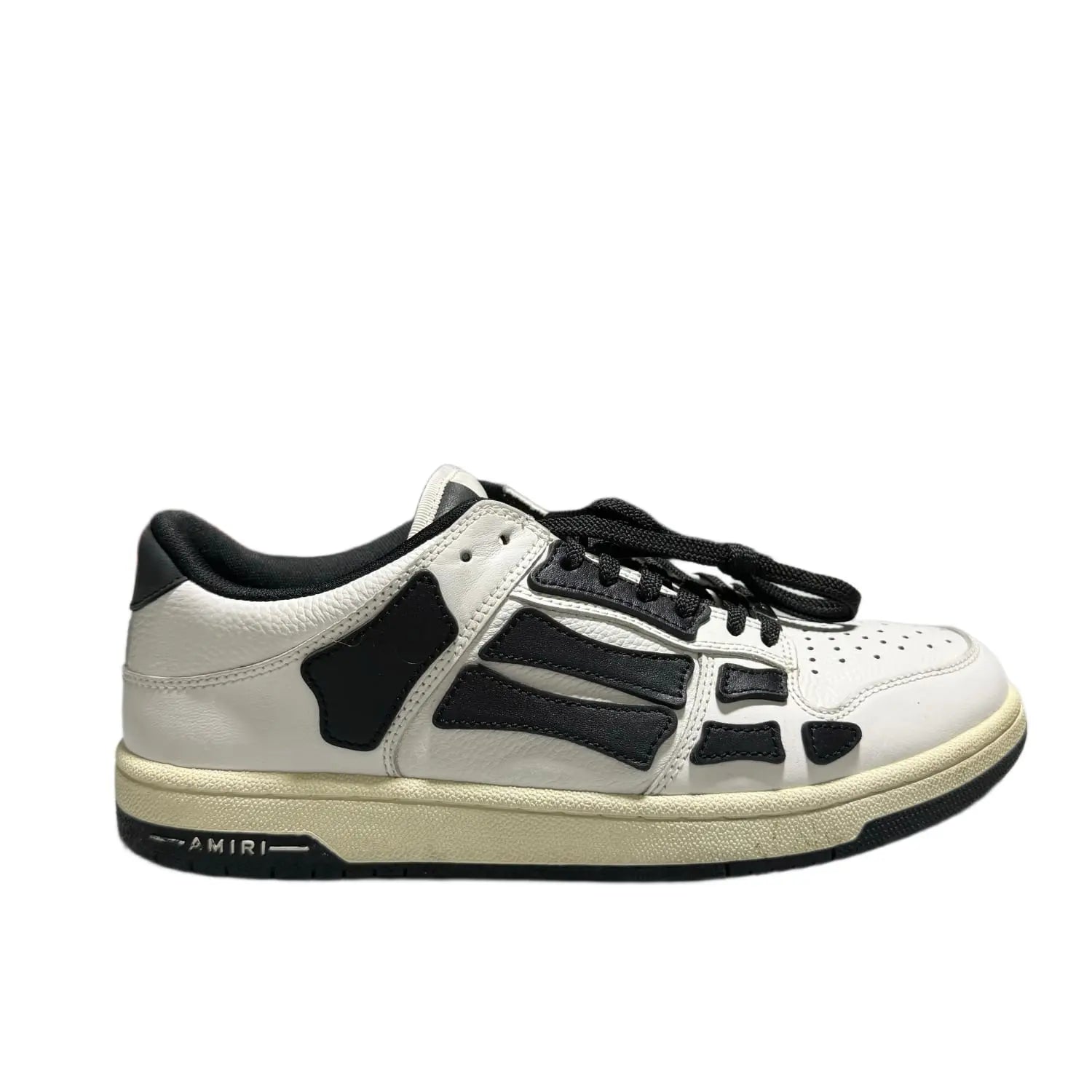 AMIRI Skel Top Low White Black White