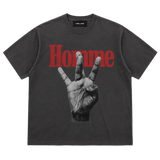 Homme Femme Twisted Fingers Tee Grey/Red