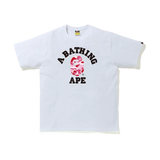 BAPE ABC Camo College Tee White/Pink