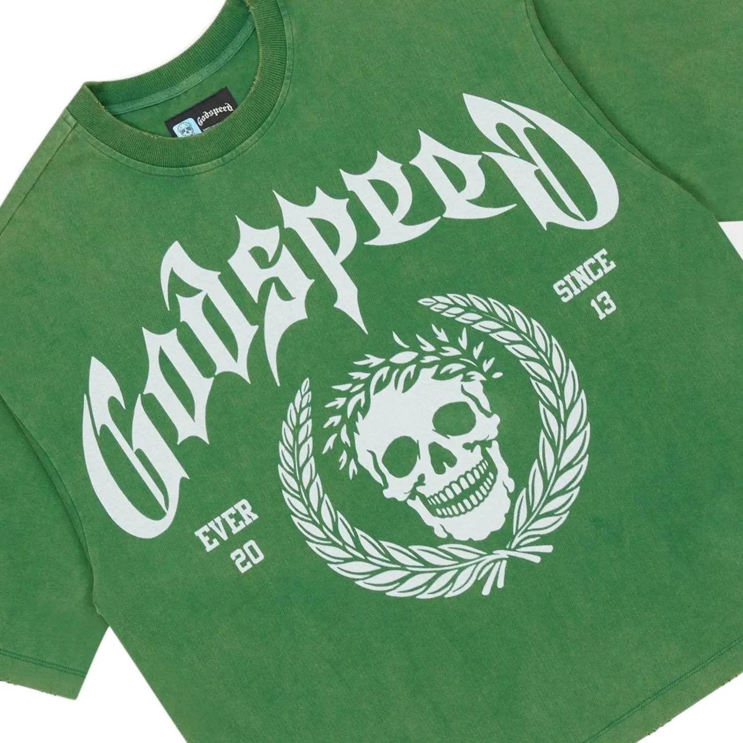 Godspeed Victor Crest Tee Green