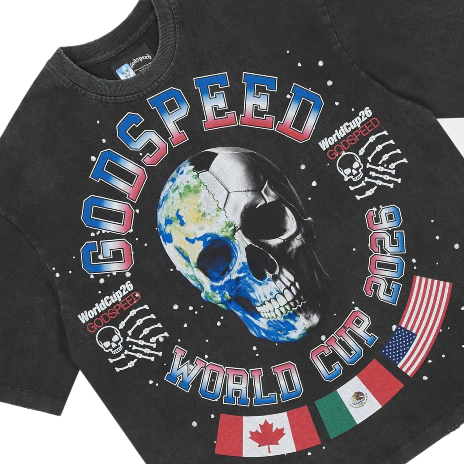 Godspeed Planet Fútbol Tee Black