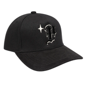 Keep It P Snapback GLOW Black/White/Black Suede