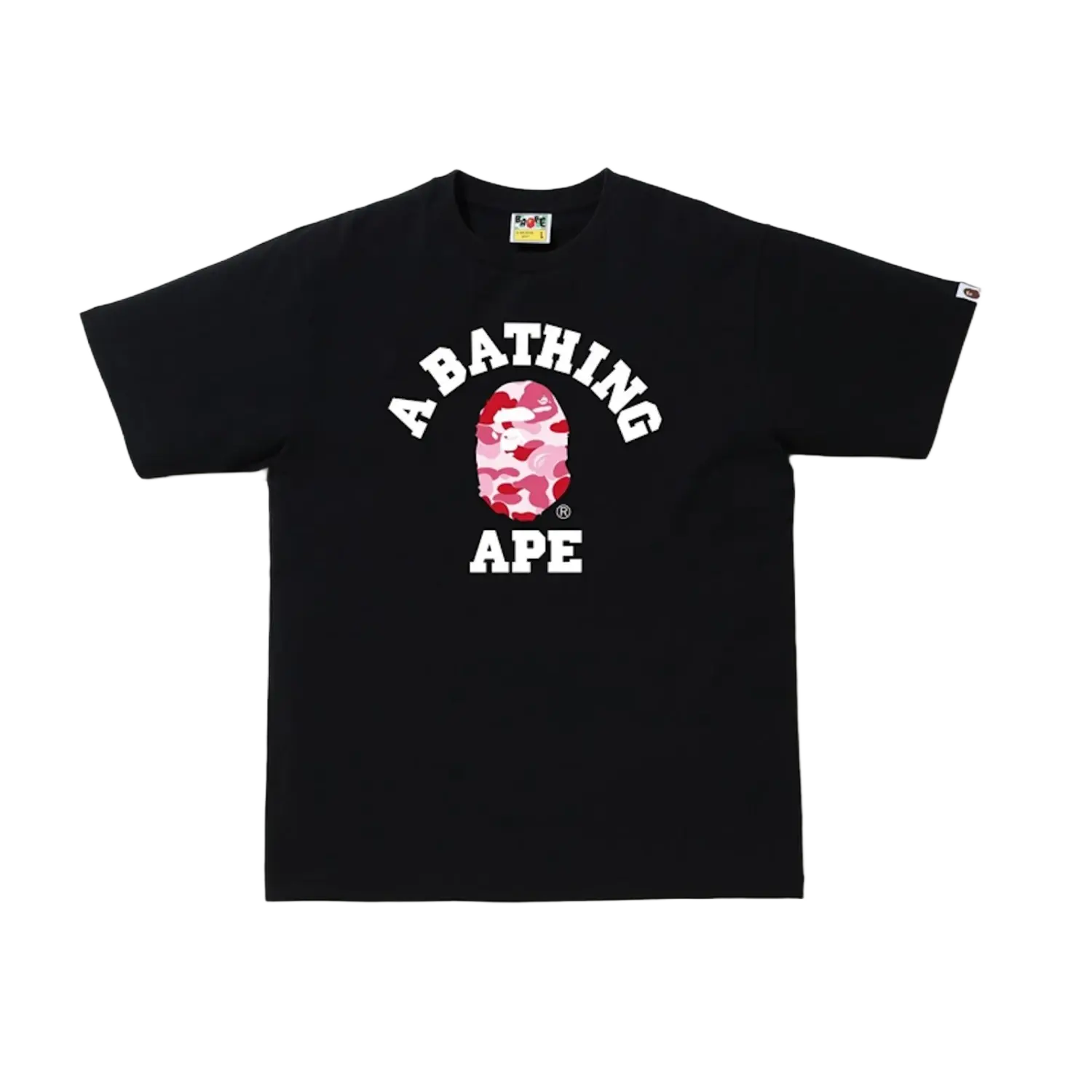 BAPE ABC Camo College Tee Black/Pink