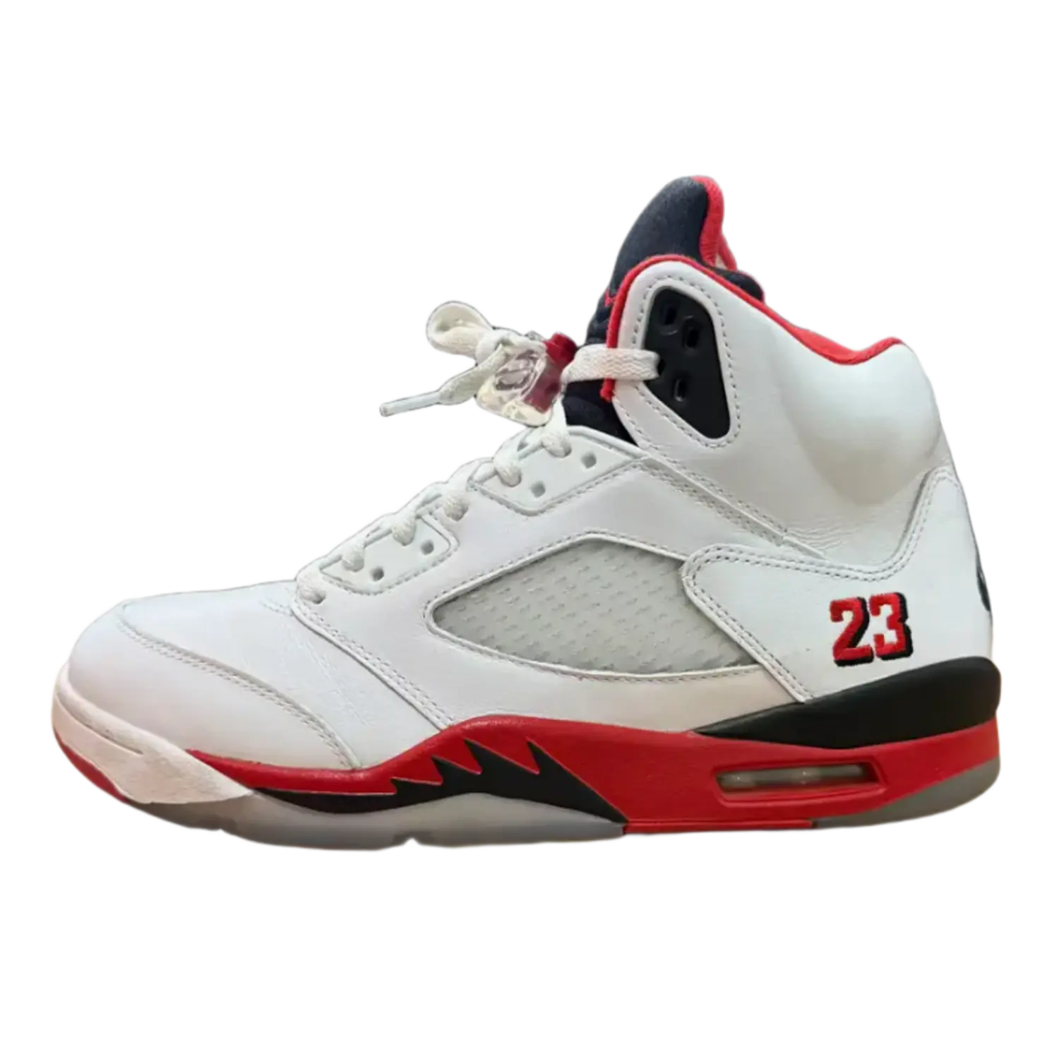 Jordan 5 Retro Fire Red Black Tongue (2025)