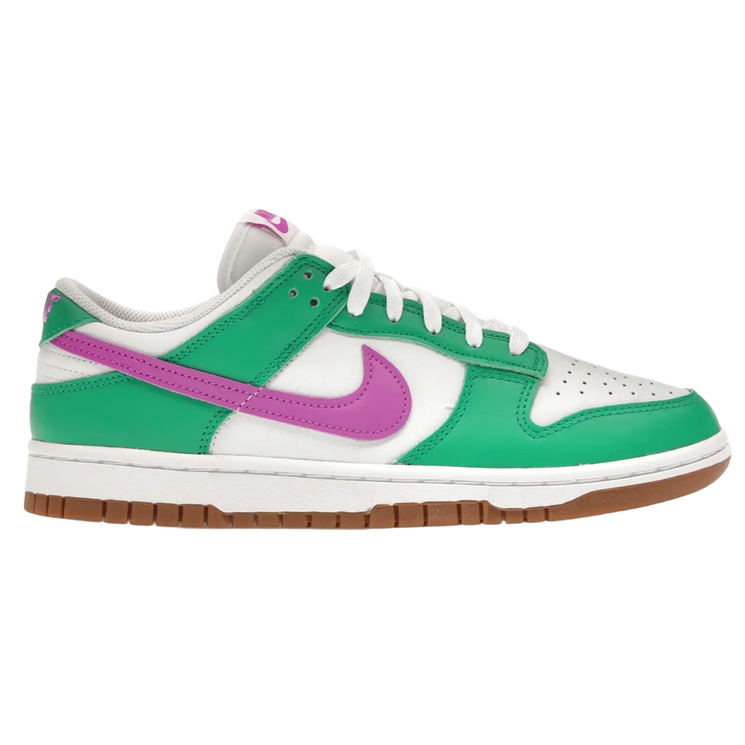Nike Dunk Low White Stadium Green Fuchsia (Women's)