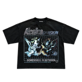 Alcalica Between Worlds Drop Crop Tee Black