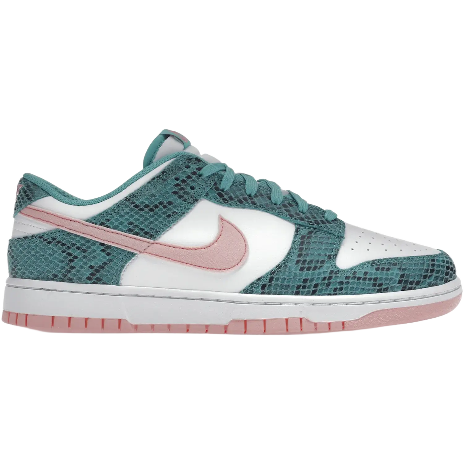 Nike Dunk Low Snakeskin Washed Teal Bleached Coral