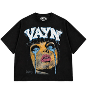VAYN Tears Drop Crop Tee Black