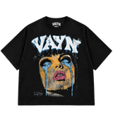 VAYN Tears Drop Crop Tee Black