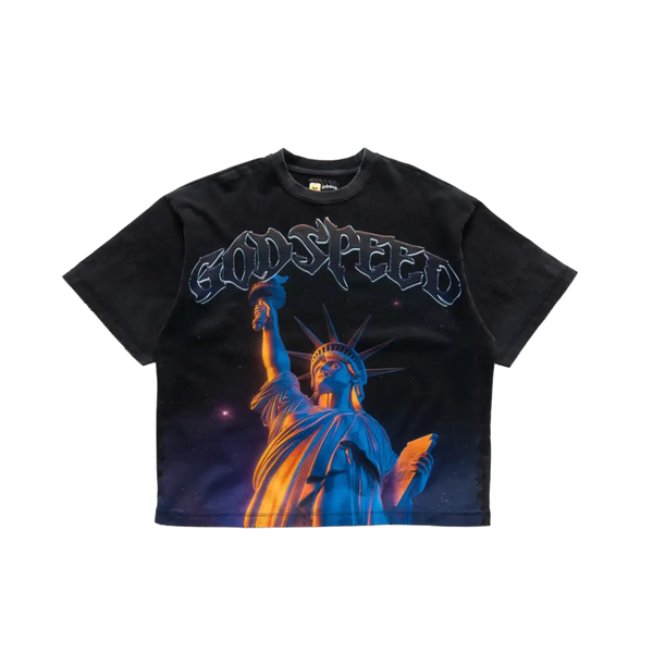 Godspeed Purple City Tee Black