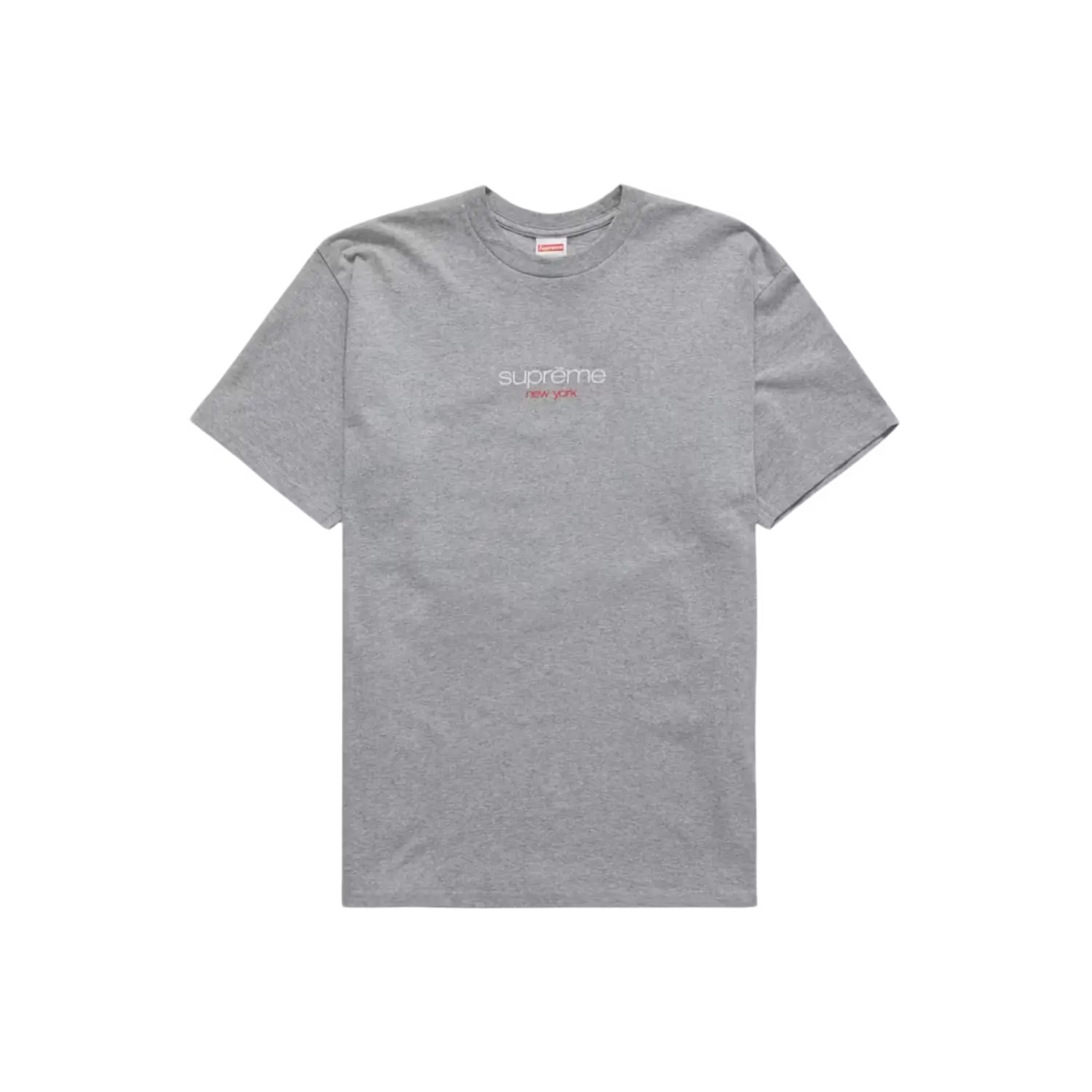 Supreme Classic Logo Tee Heather Grey