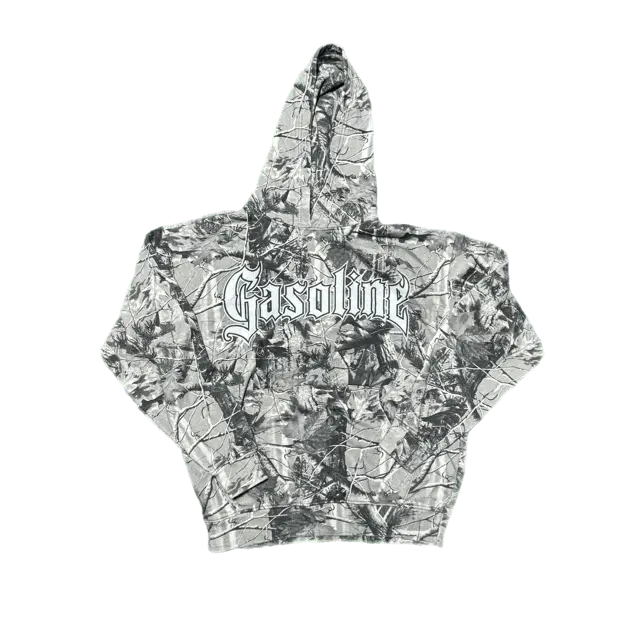 Gasoline Chaos Hoodie Grey Tree Camo