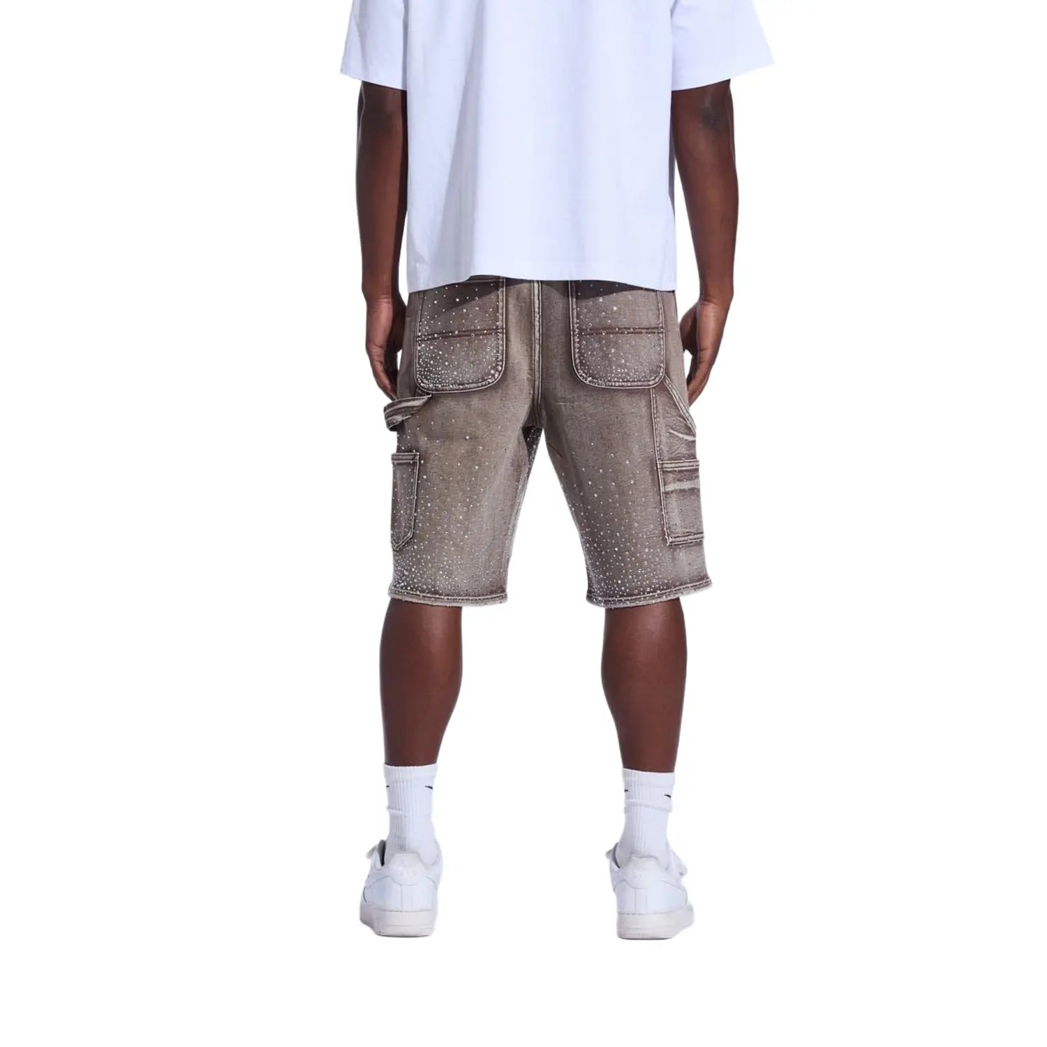 Crysp Denim Crystal Short Brown Washed