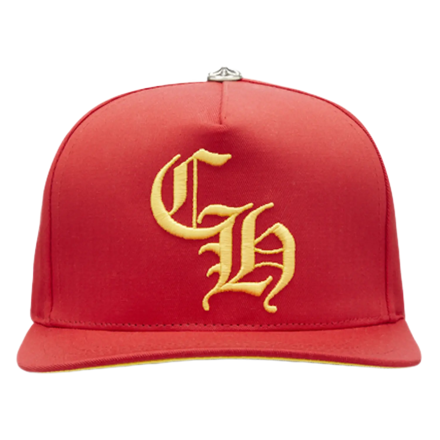 Chrome Hearts CH Silver Button Hat Red/Yellow