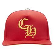 Chrome Hearts CH Silver Button Hat Red/Yellow