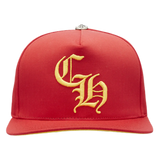 Chrome Hearts CH Silver Button Hat Red/Yellow