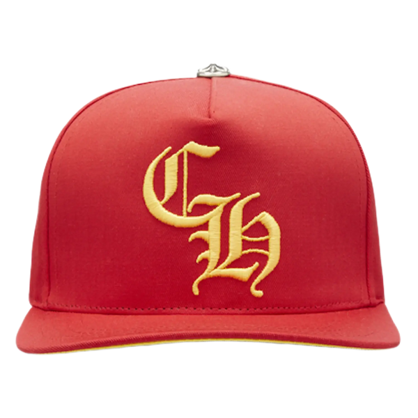 Chrome Hearts CH Silver Button Hat Red/Yellow