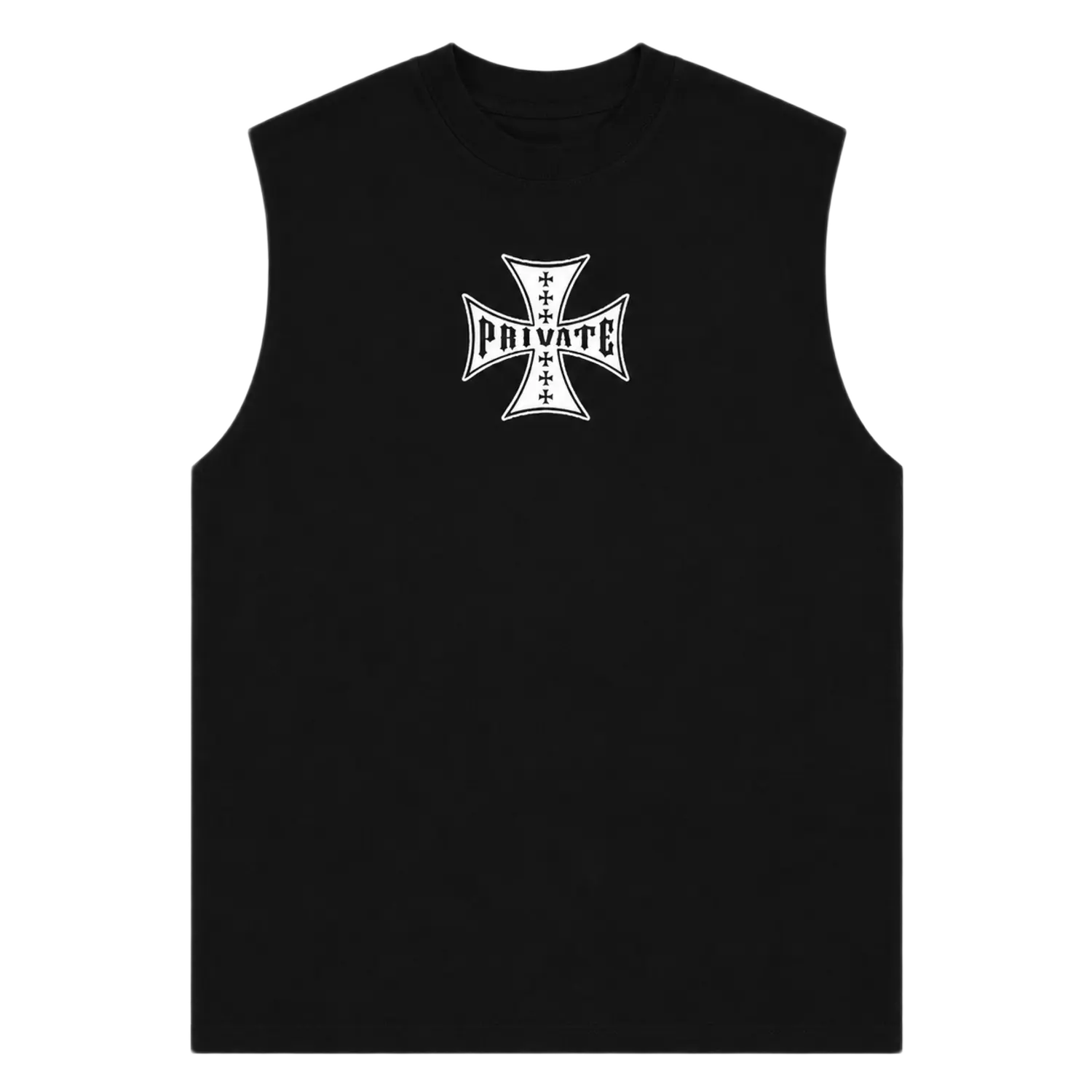 Chopper Cutoff Tee Black