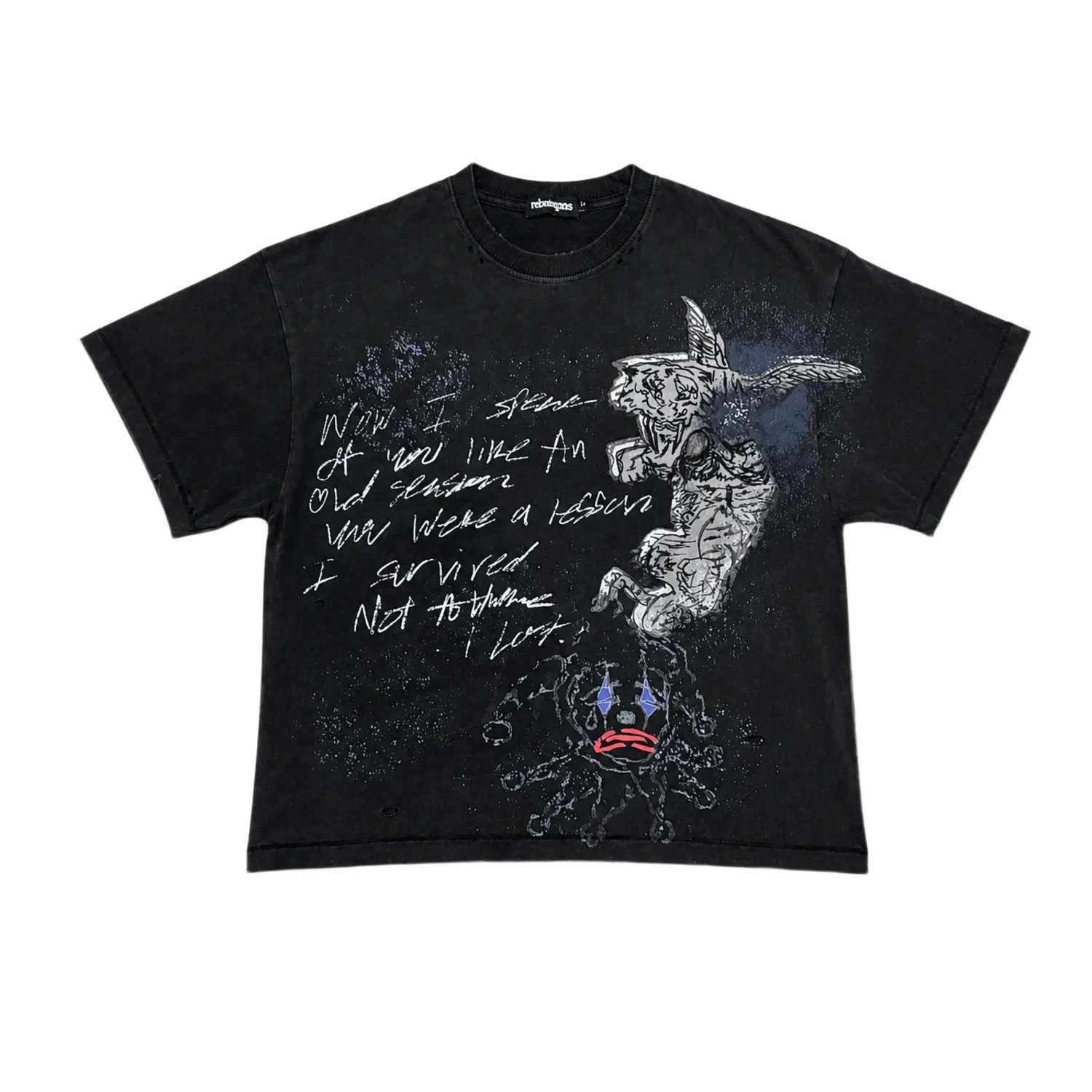 ReleasePres Joker Black Acid Washed Tee