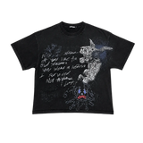 ReleasePres Joker Black Acid Washed Tee