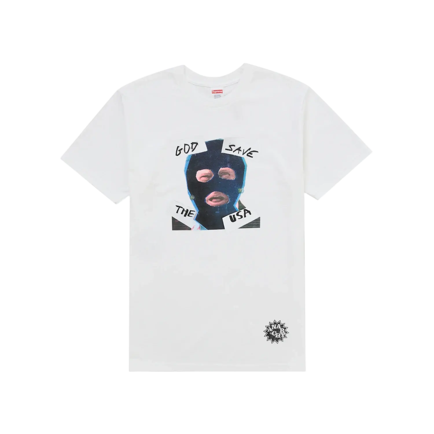 Supreme God Save Us Tee White