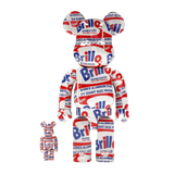 Bearbrick ANDY WARHOL "Brillo" 100% & 400% Set