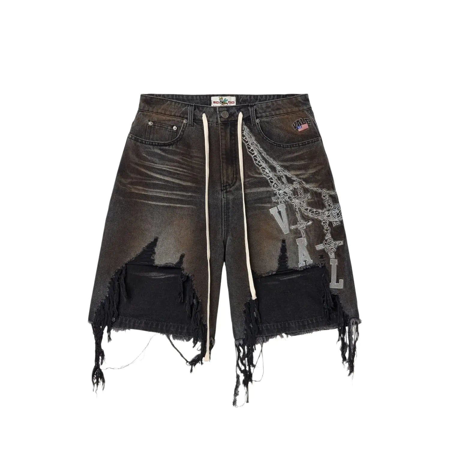 Vale Forever Chain Jorts Black