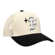 Keep It P Trucker Cream/Black Suede