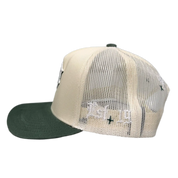 Keep It P Trucker Cream/Green Suede