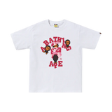 BAPE Map Camo College Milo Tee White/Pink