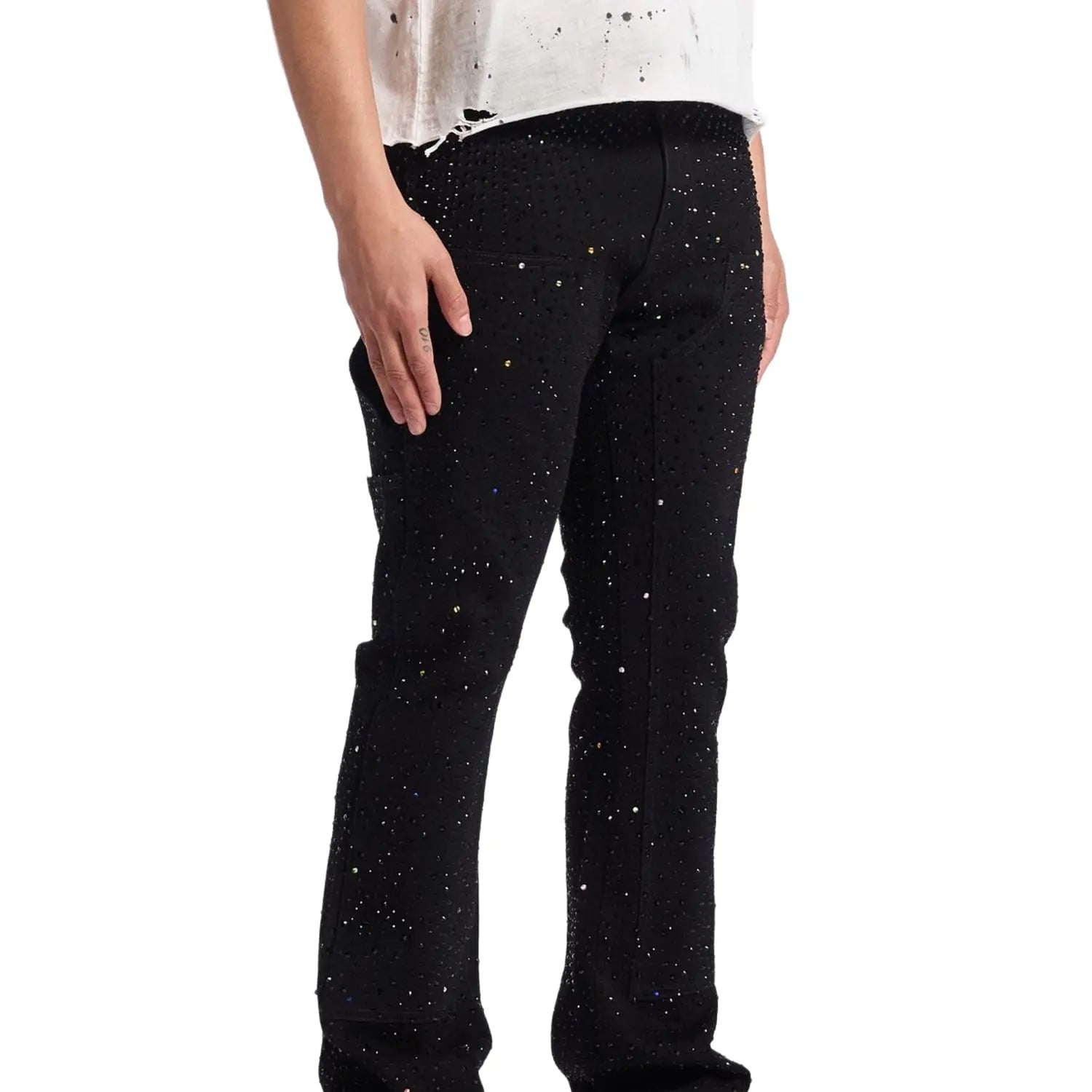 Crysp Denim Iced Flare Black FW26