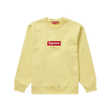 Supreme Box Logo Crewneck (FW22) Pale Yellow