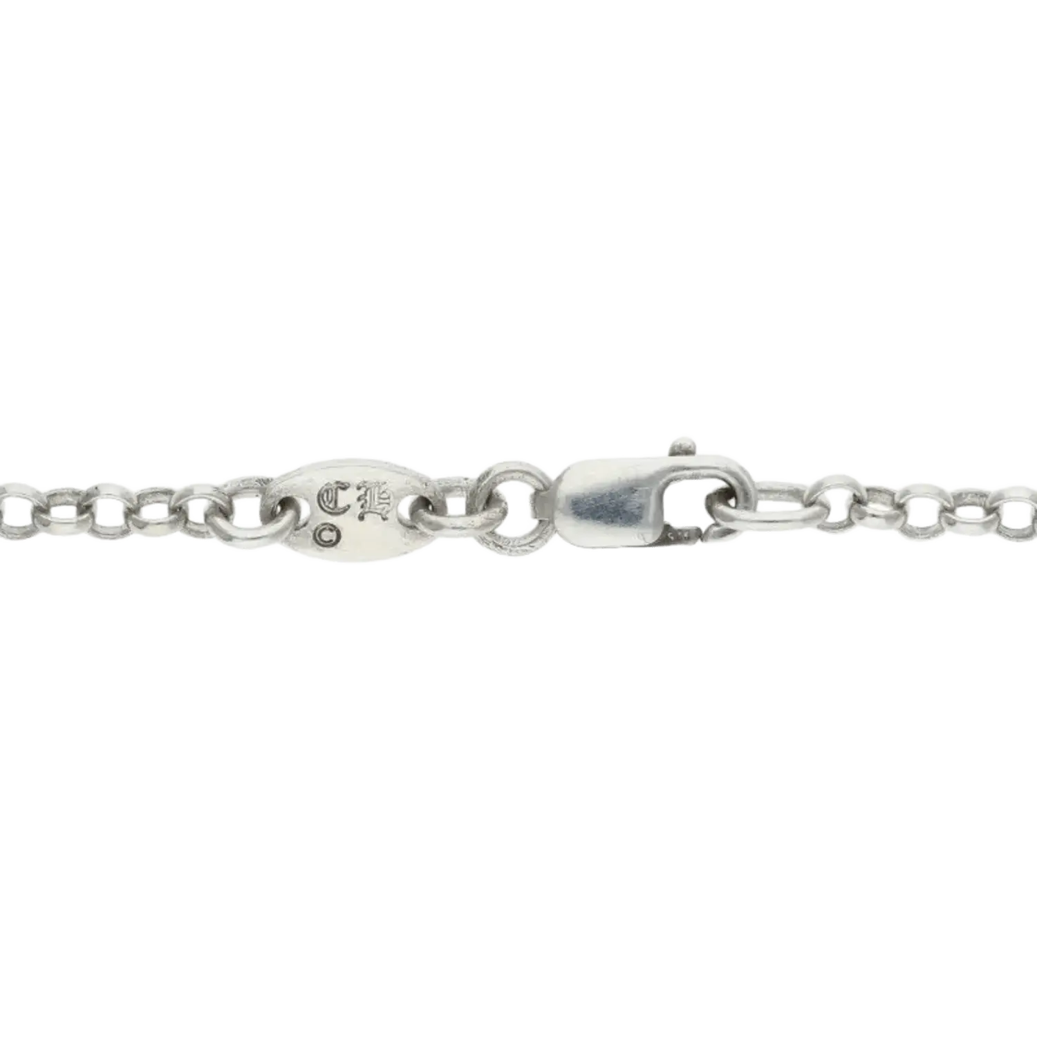 Chrome Hearts Silver Roll Chain NecklaceChrome Hearts Silver Roll Chain Necklace