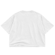 Lost Saint Holy Static Drop Crop Tee White