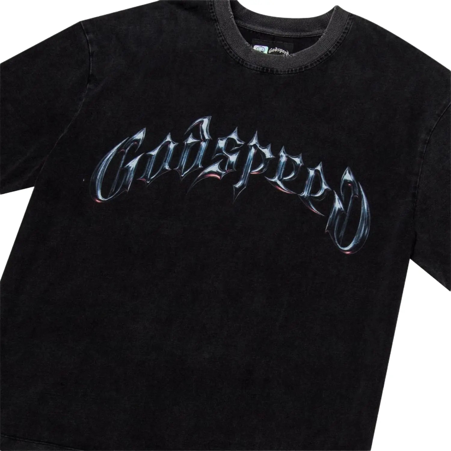 Godspeed Symmetrical Logo Tee Black Wash
