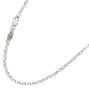 Chrome Hearts Silver Roll Chain Dagger Necklace
