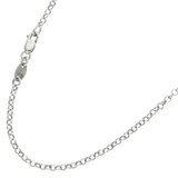 Chrome Hearts Silver Roll Chain NecklaceChrome Hearts Silver Roll Chain Necklace