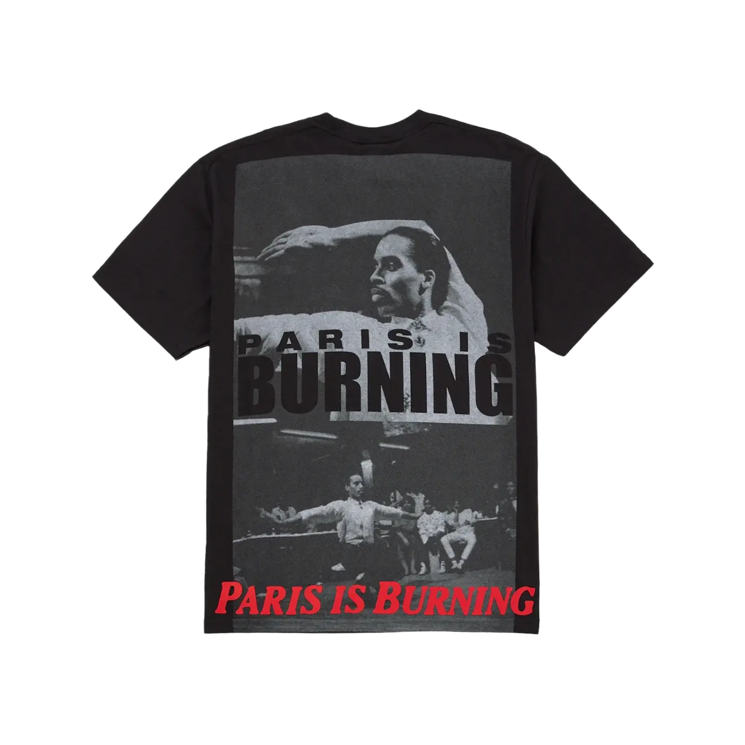 Supreme Paris Is Burning Tee Black