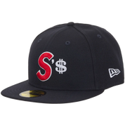 Supreme Money S Logo New Era 59Fifty Fitted Cap Navy