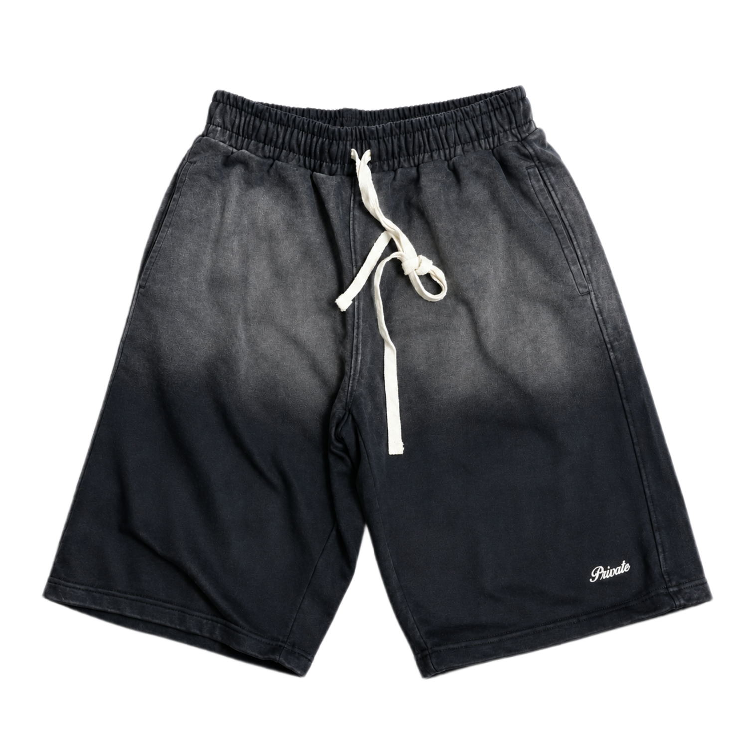 Mini Logo GITD Baggy Oversized Sweatshort Black