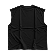 GRID Cut-Off Tee Black