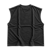 GRID Cut-Off Tee Vintage Black