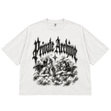 Private Archives Guardian Angel Drop Crop Tee White