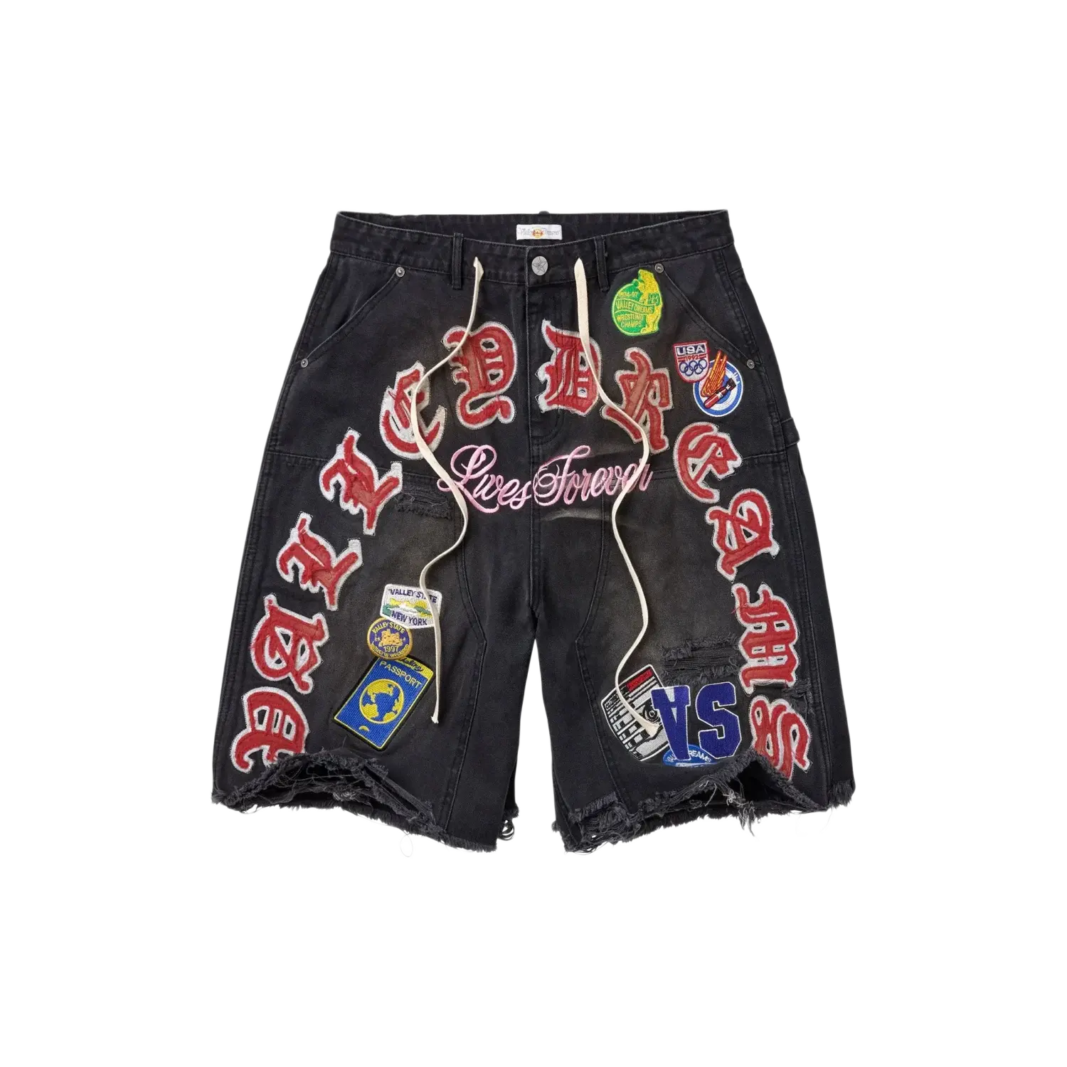 Vale Forever Workshop Jorts Black Denim