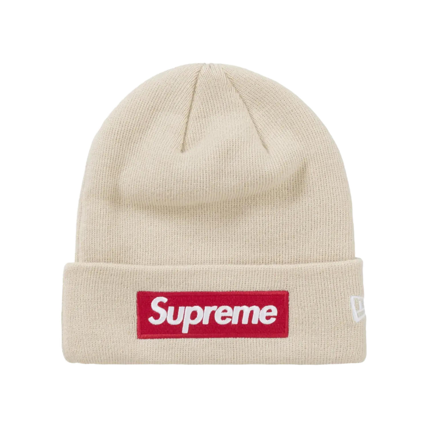 Supreme New Era Box Logo Beanie (FW24) Stone
