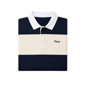 Mini Logo Striped Polo Navy/Cream